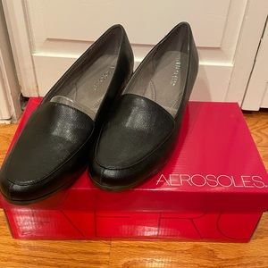 AerosolesTrue Match Black Slip on Loafers